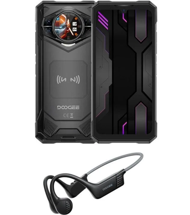 Смартфон Doogee 5G IPS LCD 6,72" 12ГБ 512ГБ чорний 10100мА·год