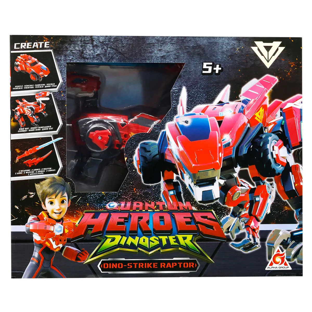 Динозавр-трансформер Dinoster пластик 11х21х18,5 см