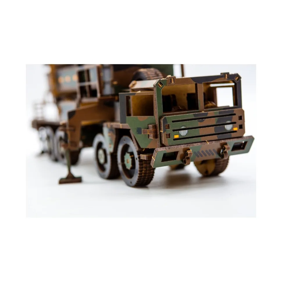 Дерев'яний 3D конструктор PuzzleOK 220 деталей 3D модель кольоровий
