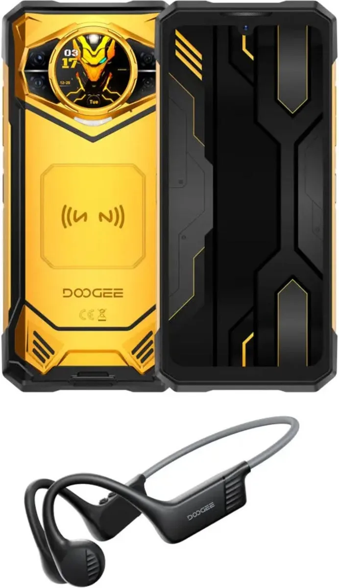 Смартфон Doogee 6,72" 12ГБ 512ГБ 5G жовтий 10100мА·год IP68