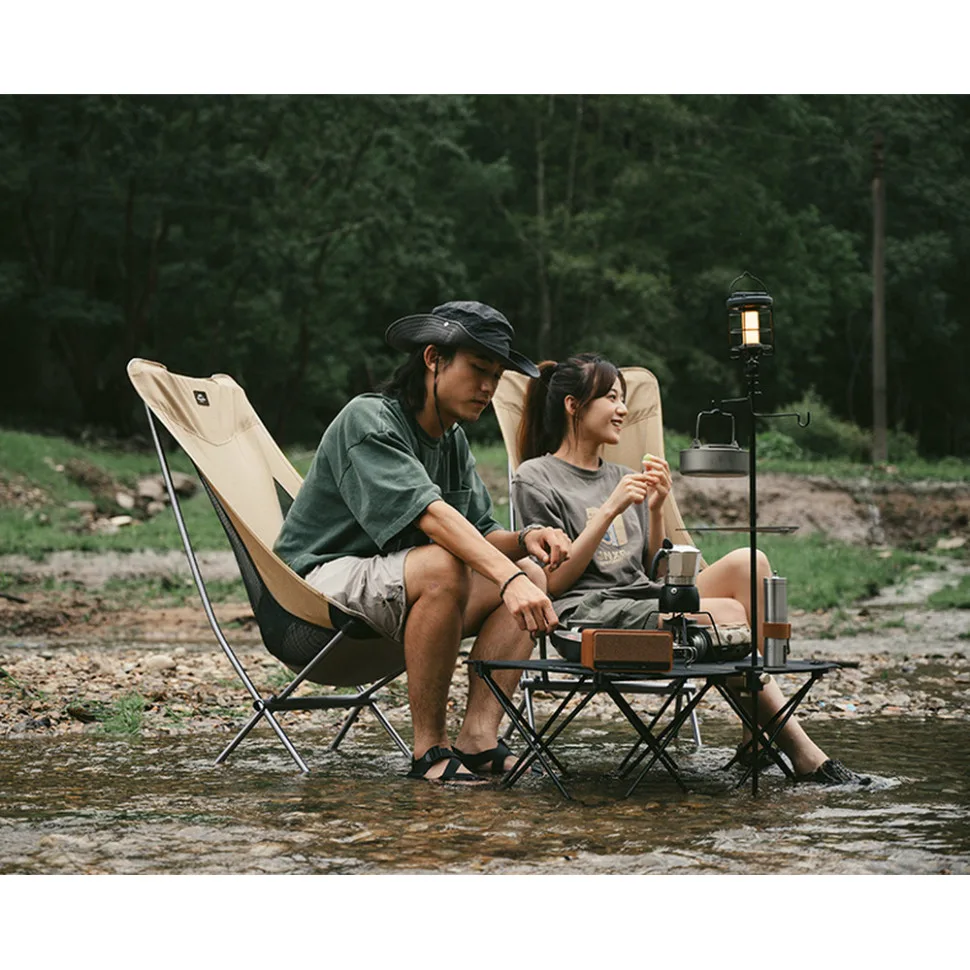 Складное кресло Naturehike алюминиевое L черное