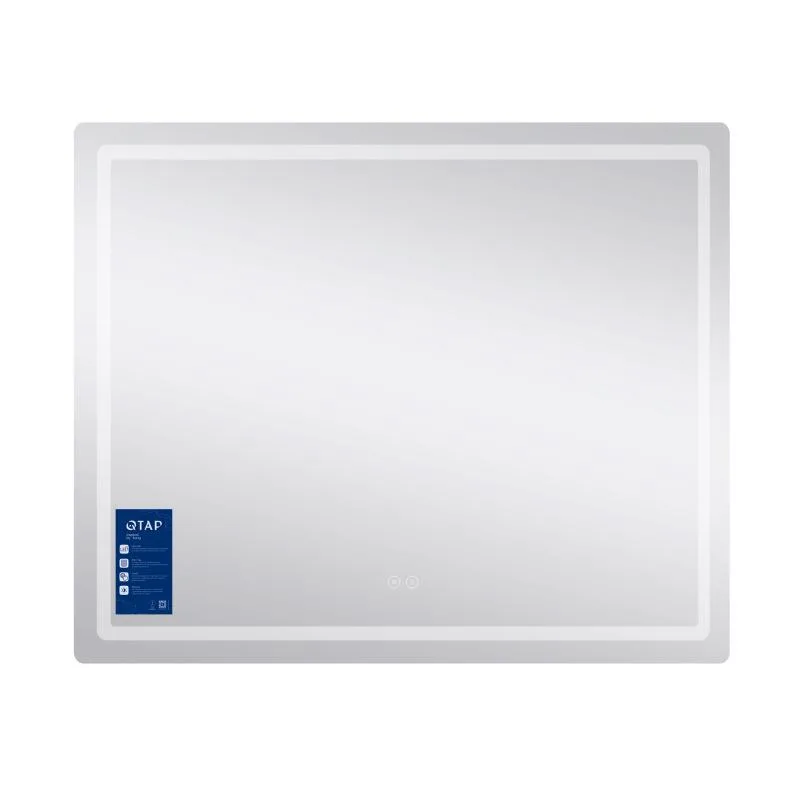 Дзеркало Qtap Mideya MI2 з LED-підсвічуванням 900х700 мм алюміній/пластик