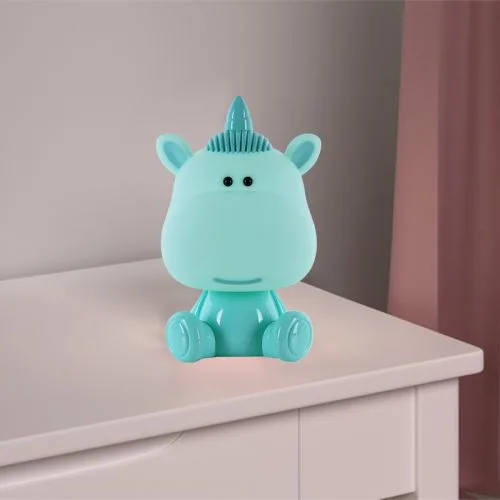 Світильник-нічник LED Unicorn з акумулятором зелений для дитячої спальні нічний світильник RGB