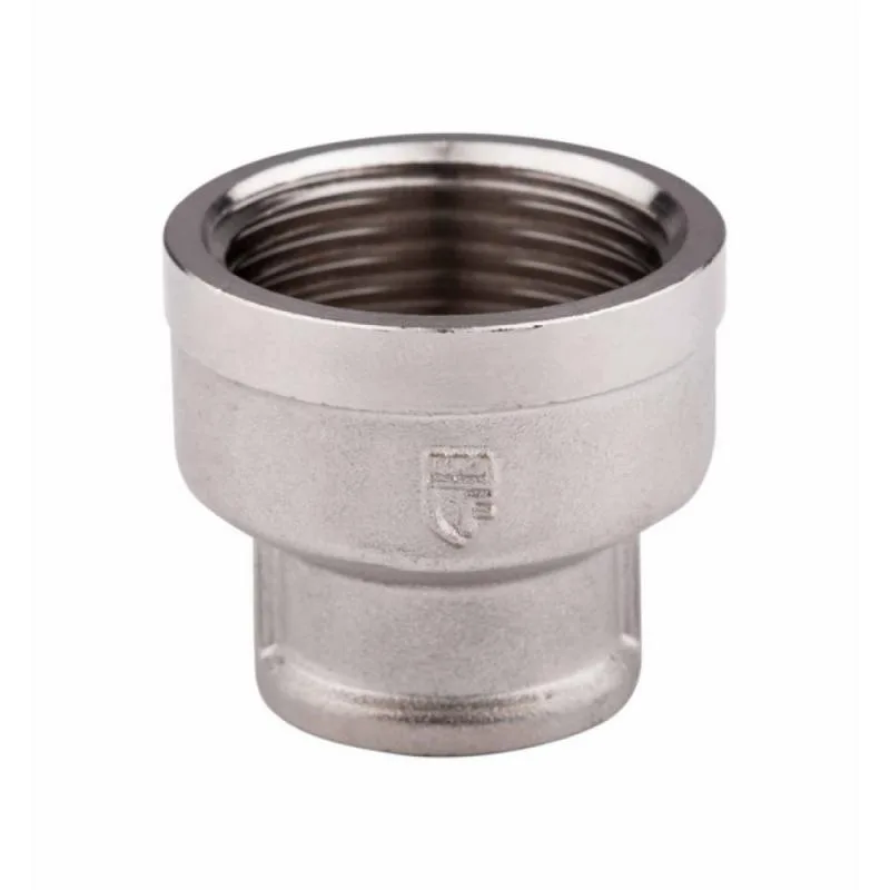 Муфта редукционная 2"x1 1/4" ВВ латунь никелированная Thermo Alliance Forte
