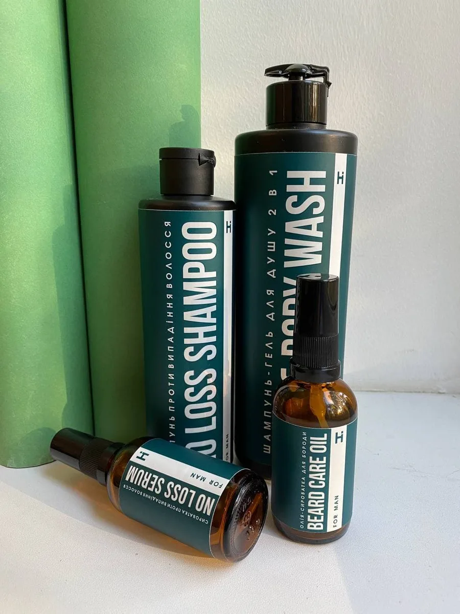 Шампунь-гель для душа 2 в 1 Hillary Hair & Body Wash For Man 500 мл очищающий гель для мужчин увлажняющее средство.