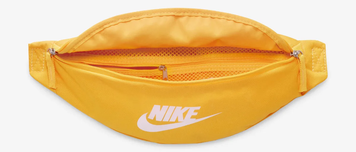 Сумка на пояс NIKE поліестер 41х10х15 см жовта 3 л унісекс