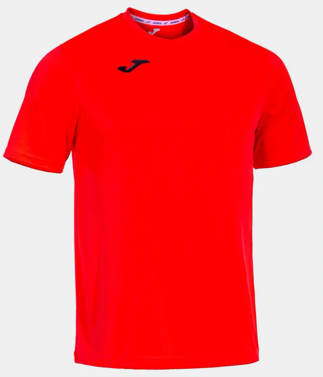Футболка Joma 100% поліестер 8XS кораловий для дітей