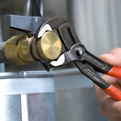 Кліщі сантехнічні KNIPEX хром-ванадієва сталь 250 мм чорні