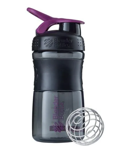 Шейкер спортивний BlenderBottle Tritan 590 мл Чорний/Сливовий