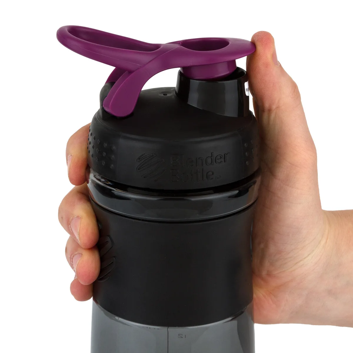 Шейкер спортивний BlenderBottle Tritan 590 мл Чорний/Сливовий