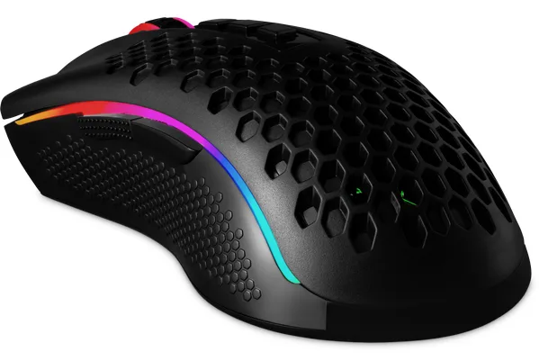 Миша Redragon оптична велика дротова чорна 16000 dpi RGB 10 кнопок