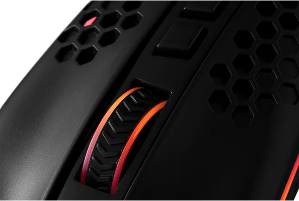 Миша Redragon оптична велика дротова чорна 16000 dpi RGB 10 кнопок