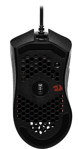 Миша Redragon оптична велика дротова чорна 16000 dpi RGB 10 кнопок