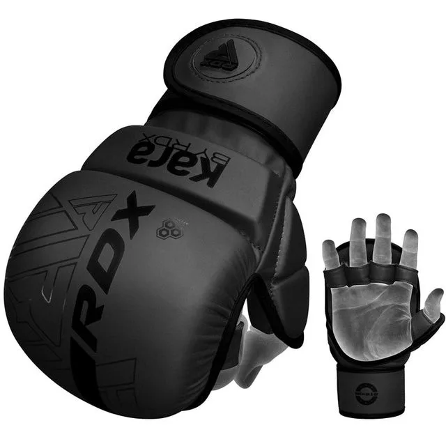 Рукавиці для ММА RDX штучна шкіра L/XL чорні