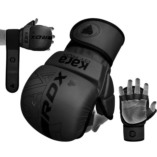 Рукавиці для ММА RDX штучна шкіра L/XL чорні