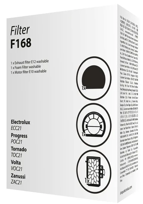 Фильтр для пылесоса Electrolux E12 E10 губчатый 3 шт моющихся.