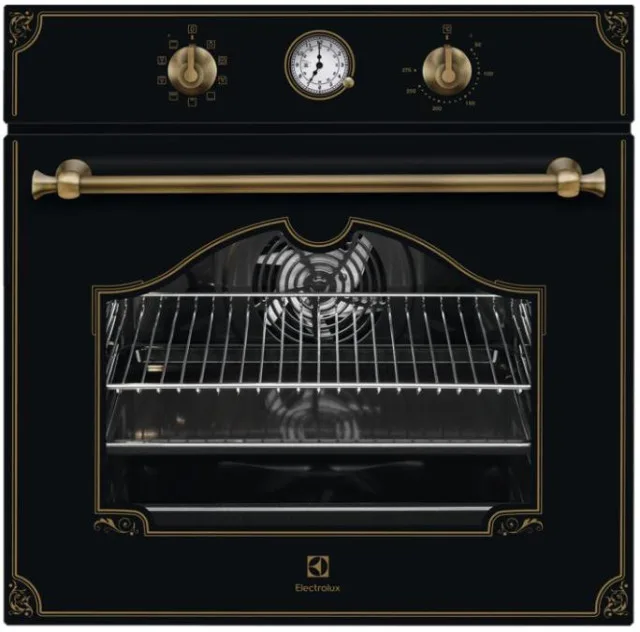 Електрична духова шафа Electrolux Rococo, 72л, клас енергоспоживання A, з конвекцією, чорного кольору.