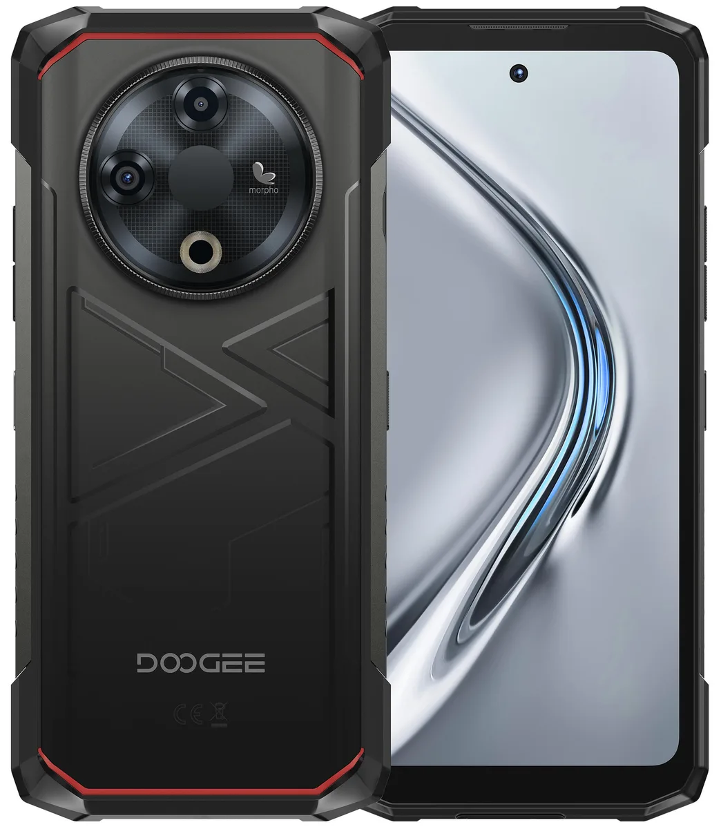 Смартфон Doogee чорний 6.56" 6ГБ 256ГБ 10400мА•год з тепловізором