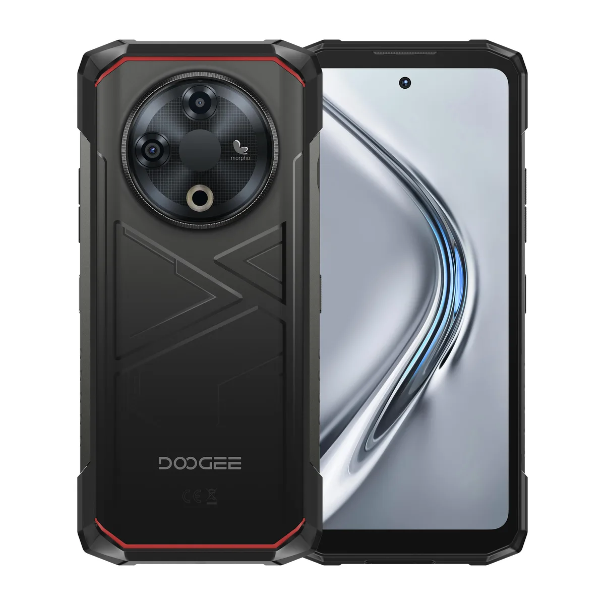 Смартфон Doogee чорний 6.56" 6ГБ 256ГБ 10400мА•год з тепловізором