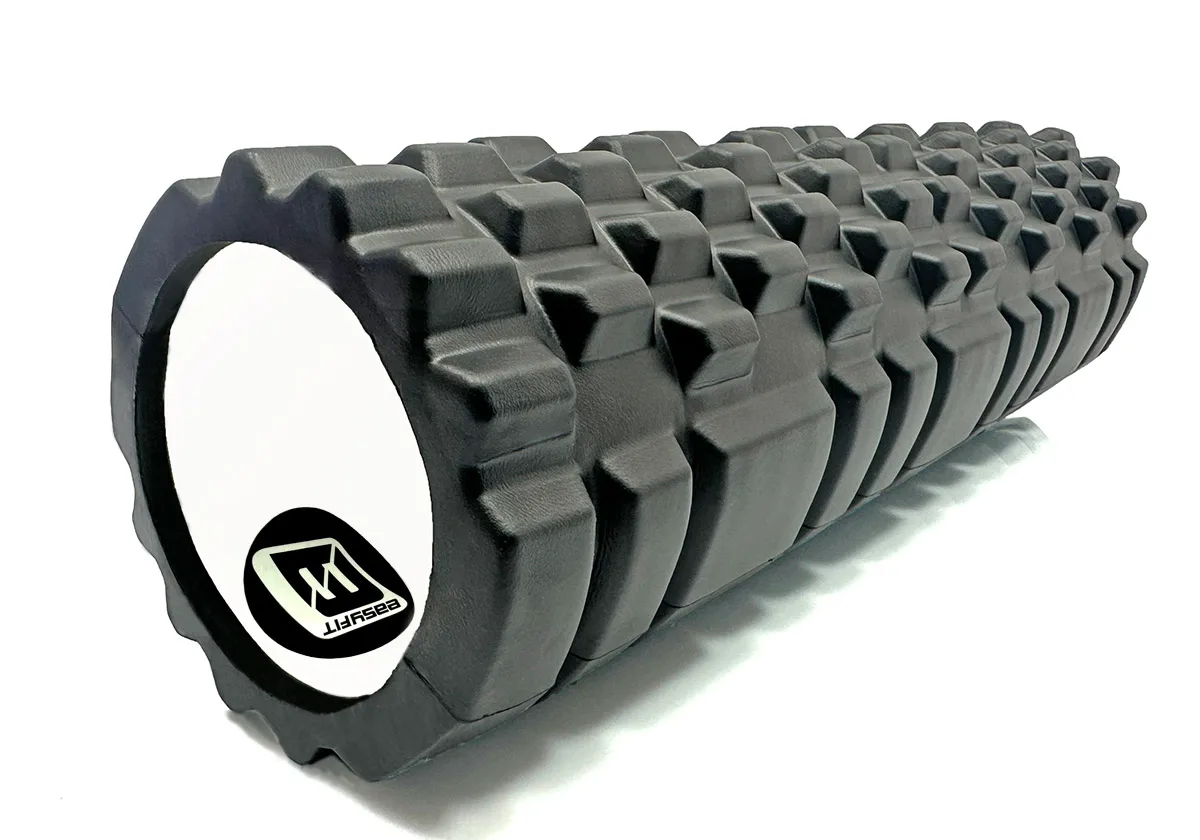 Масажний ролик EasyFit EVA-піна 45 см Чорний