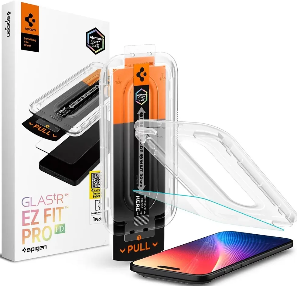 Скло Spigen для iPhone 17 Air Glas.tR EZ Fit Pro HD (1P)