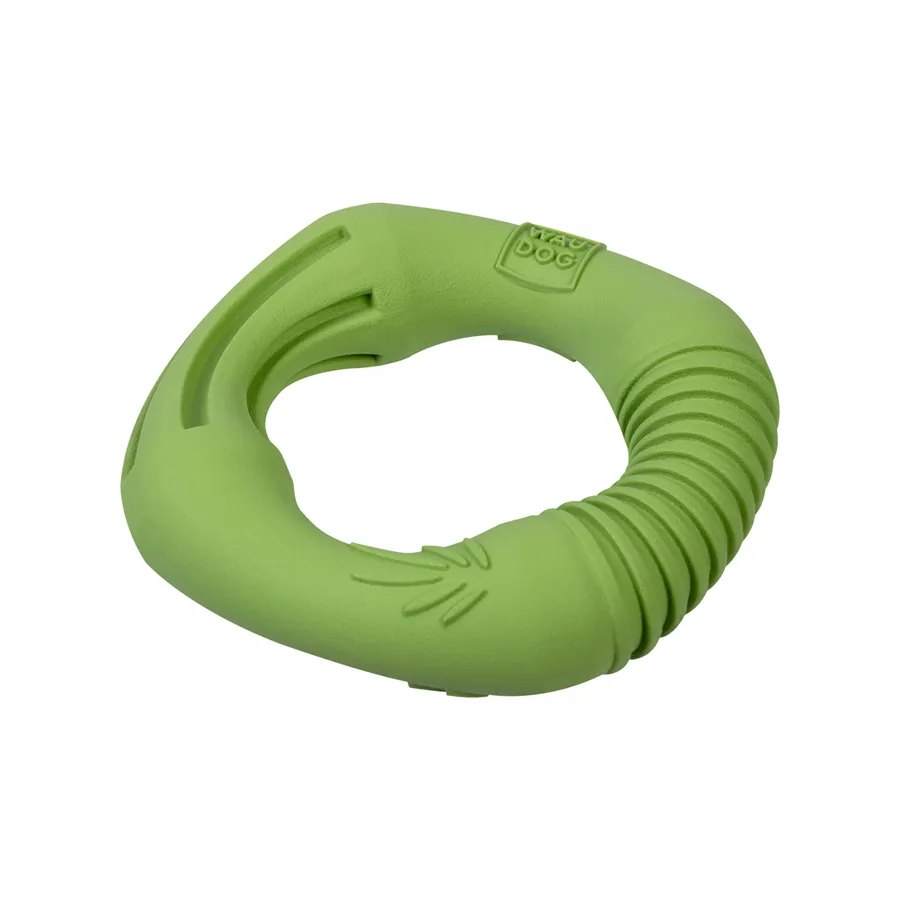 Іграшка для собак WAUDOG Fun Natural Кільце 12 см біорозкладна гума зелена