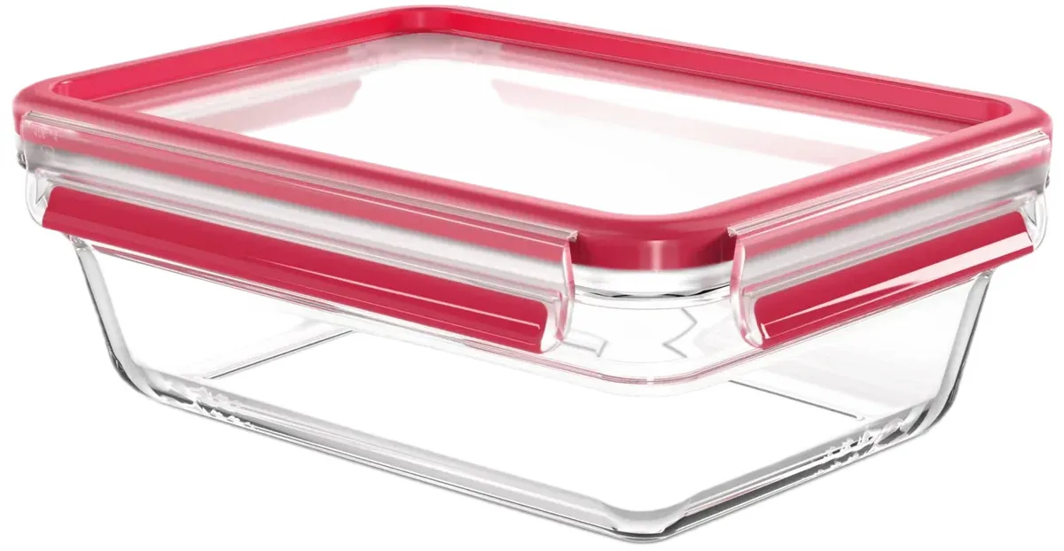 Набір скляних контейнерів Tefal Master Seal, 3 шт., прозорі.