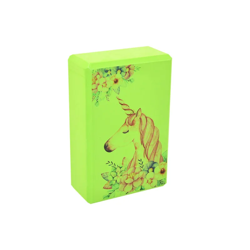 Блок для йоги Bambi EVA 23х15х7,5 см Зелений
