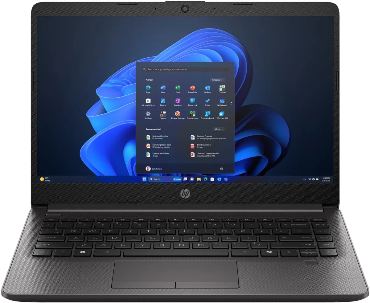 Ноутбук HP 14" FHD IPS чорний Intel Core 5 16GB SSD 512GB