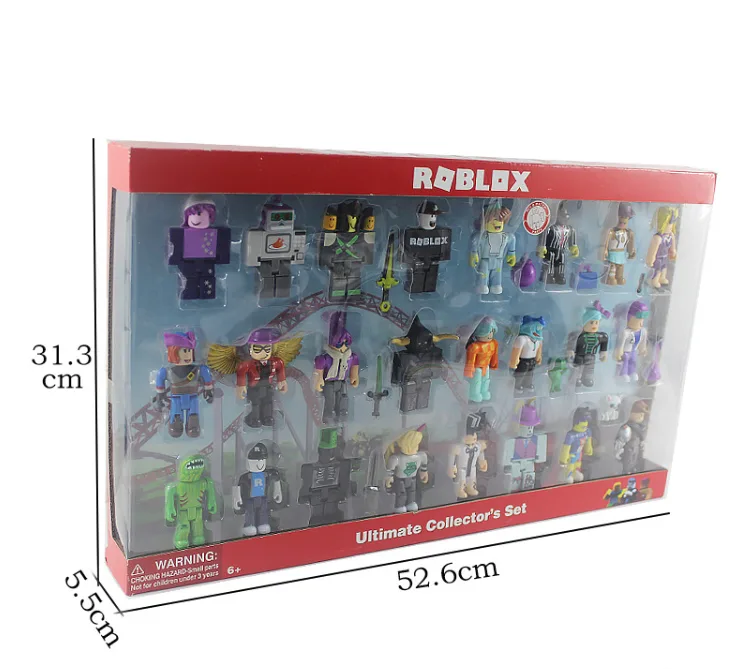 Большой набор фигурок Roblox 24 фигурки пластик 7 см разные цвета