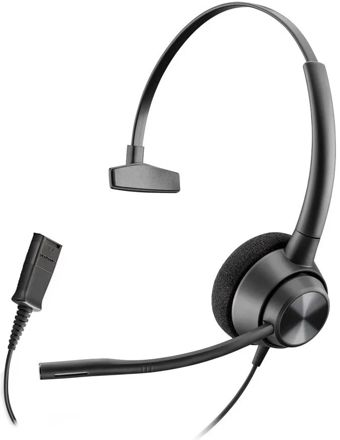 Компьютерная гарнитура моно On-ear Poly EncorePro 310, Quick Disconnect, всенаправленный, черный.