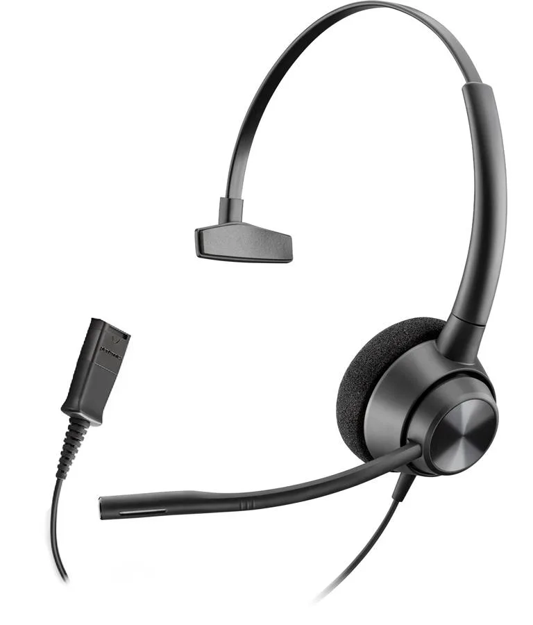 Компьютерная гарнитура моно On-ear Poly EncorePro 310, Quick Disconnect, всенаправленный, черный.