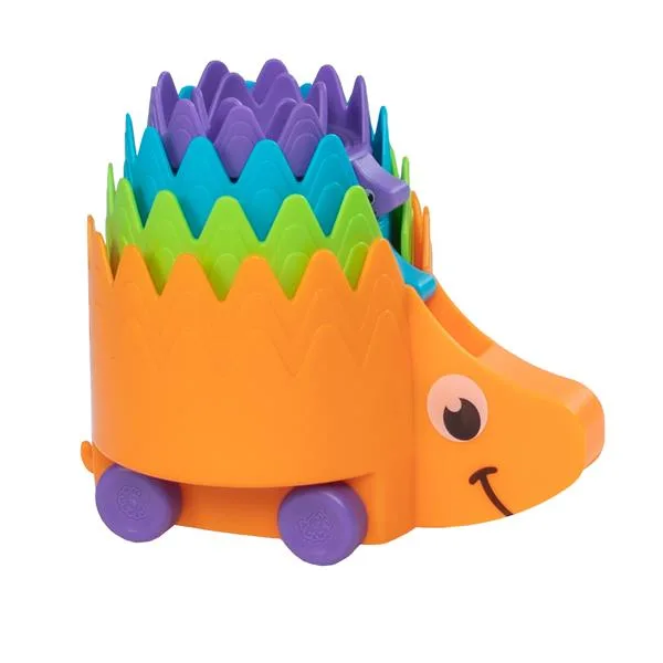 Игрушка каталка Fat Brain Toys разноцветные ежики 17х18х17 см пластиковая