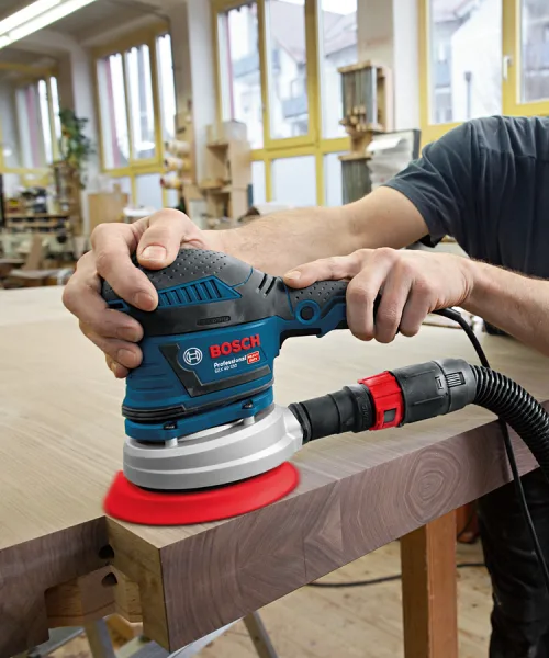 Ексцентрикова шліфувальна машина Bosch Professional GEX 40-150, 400 Вт, 150 мм, 12000 об/хв, вага 2.4 кг.
