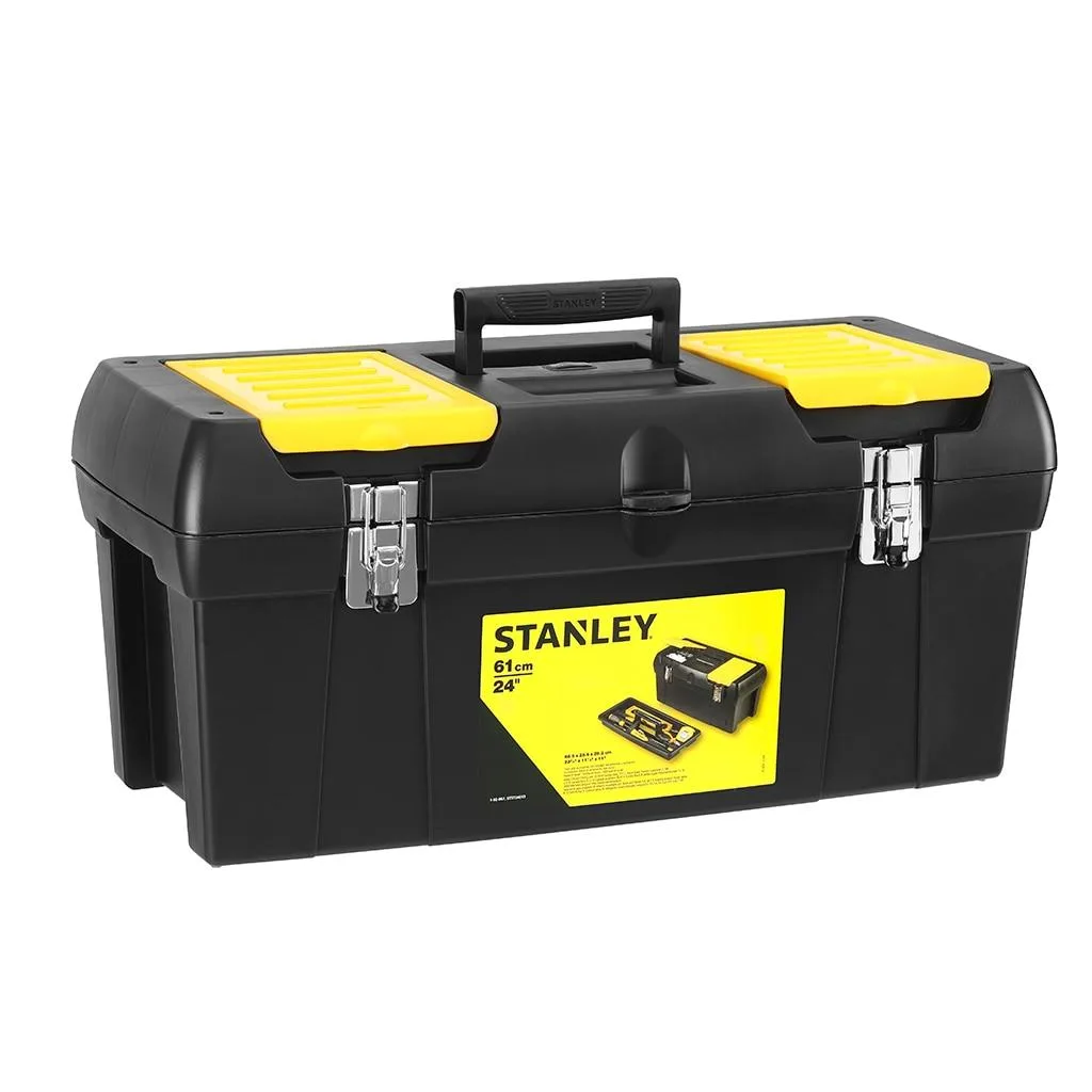 Ящик для інструментів Stanley 2000 з органайзером у кришці, 24.8x48.9x26 см, пластиковий.
