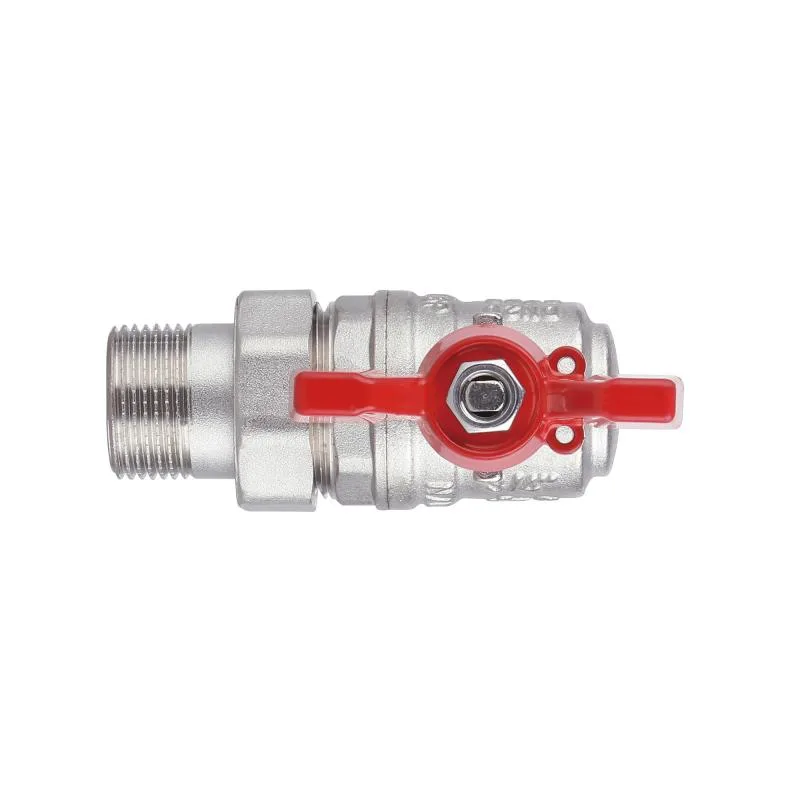 Кран кульовий кутовий 3/4" латунний SD Forte SF221W20 нікельований