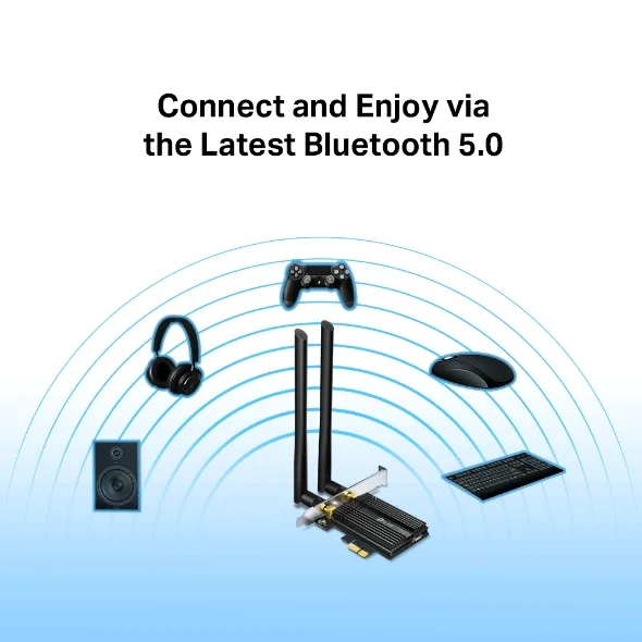 Адаптер WiFi TP-LINK Archer TX50E AX3000, PCI-Express x1, BT5.0