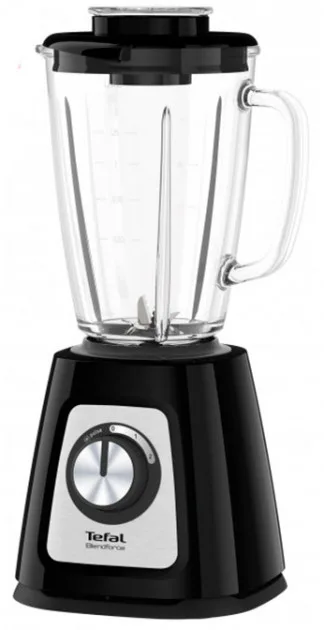 Стаціонарний блендер Tefal скло 1,25 л чорний 800 Вт 2 швидкості нержавіюча сталь