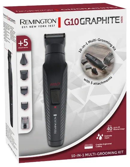 Тример універсальний Remington графітовий 5 насадок 0,5-20 мм чорний