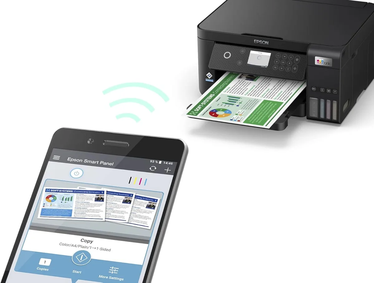 Багатофункціональний принтер Epson EcoTank A4 кольоровий 33 ст/хв Duplex USB Ethernet Wi-Fi