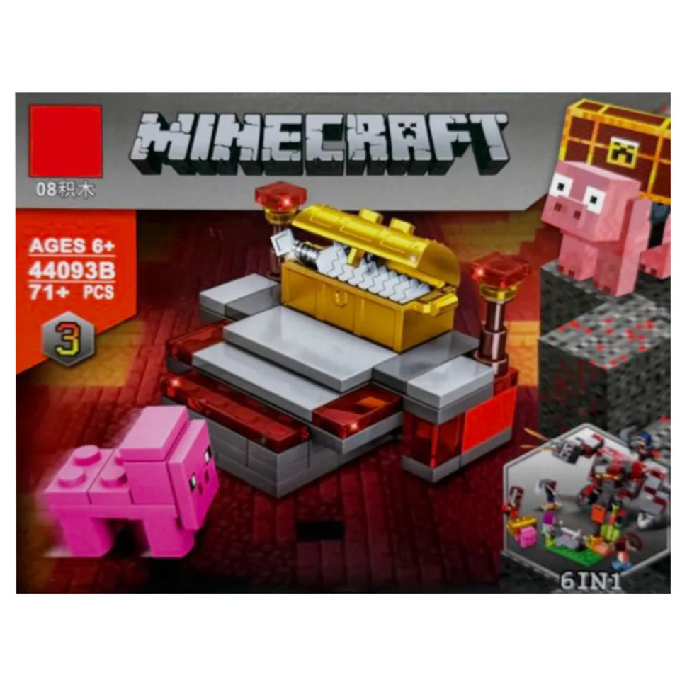 Дитячий конструктор Minecraft 71 деталь пластик 20x16x4 см різні кольори