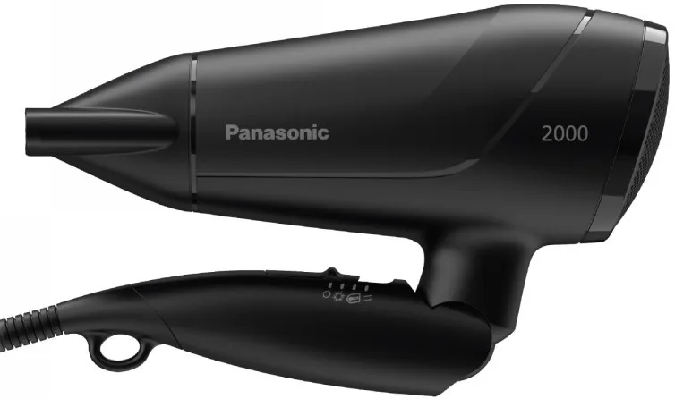 Фен дорожній Panasonic, 2000 Вт, 3 налаштування, чорний.