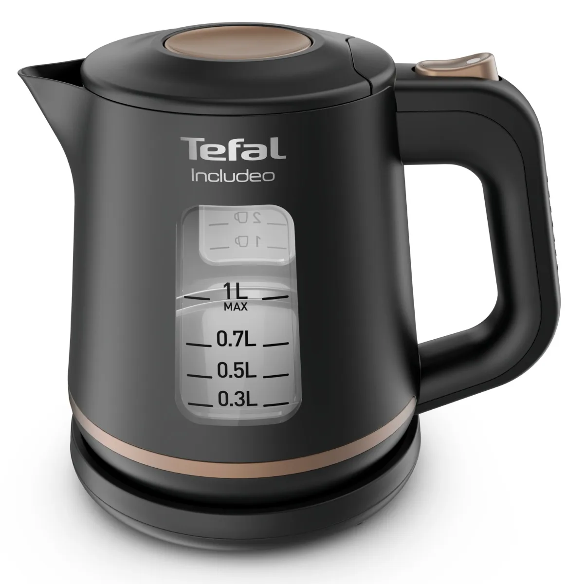 Электрочайник Tefal пластик 1л черный 2400Вт