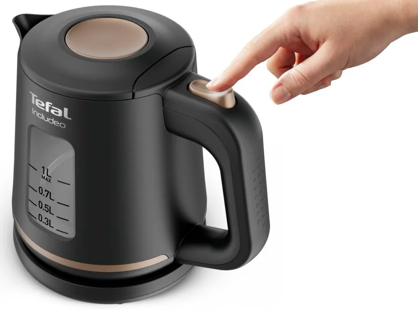 Электрочайник Tefal пластик 1л черный 2400Вт