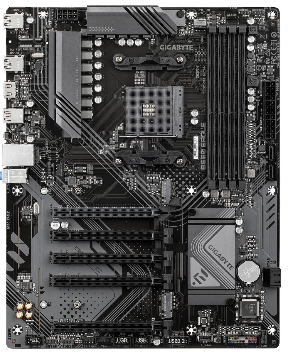 Материнська плата GIGABYTE B550 ATX AM4 4xDDR4 M.2 HDMI 128ГБ