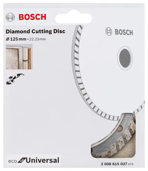Алмазный диск Bosch Professional Eco Universal Turbo 125 мм с отверстием 22,23 мм