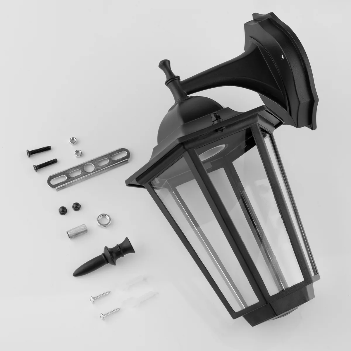 Настенный светильник LumiLED алюминий 36х20х20 см черный мат E27 IP44