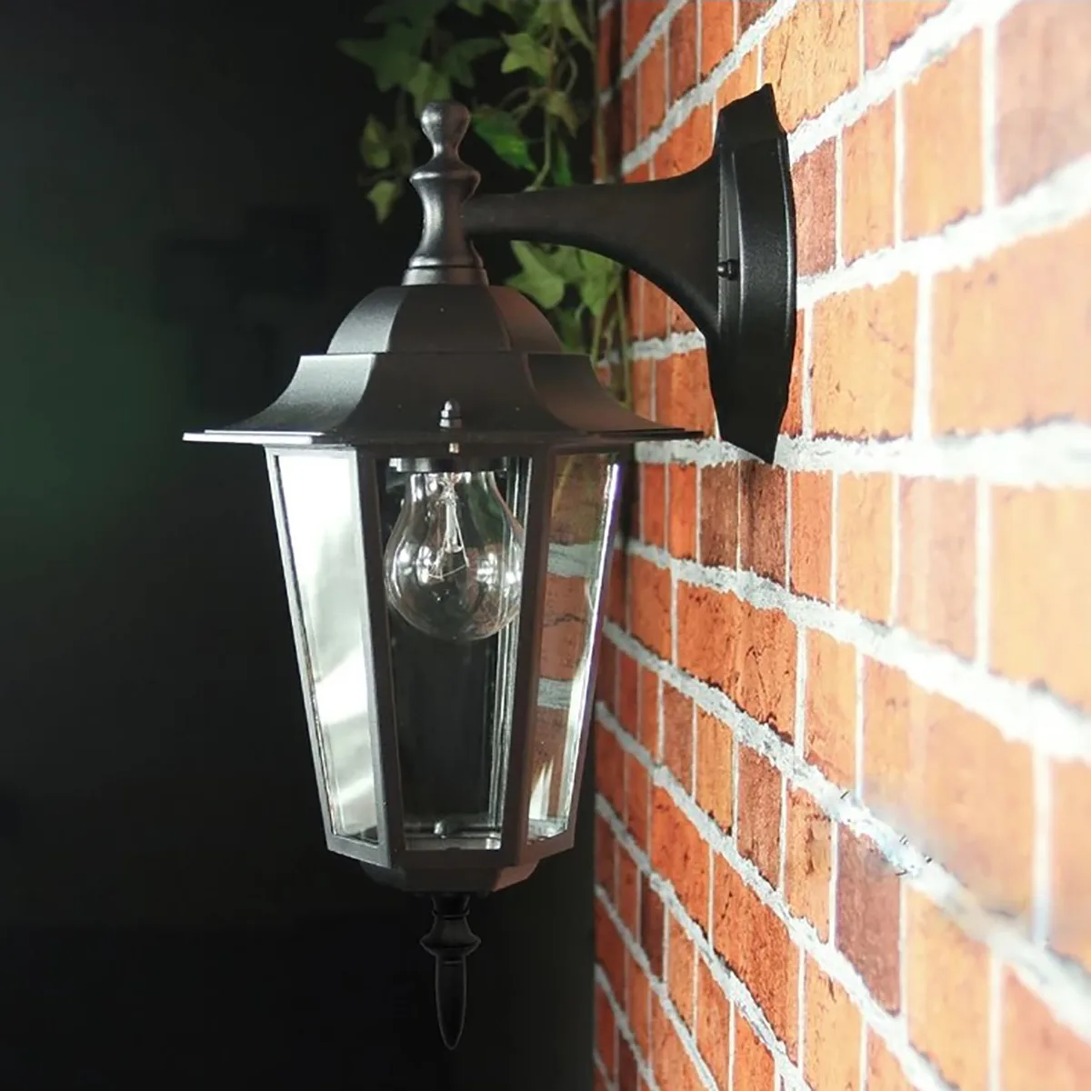 Настенный светильник LumiLED алюминий 36х20х20 см черный мат E27 IP44