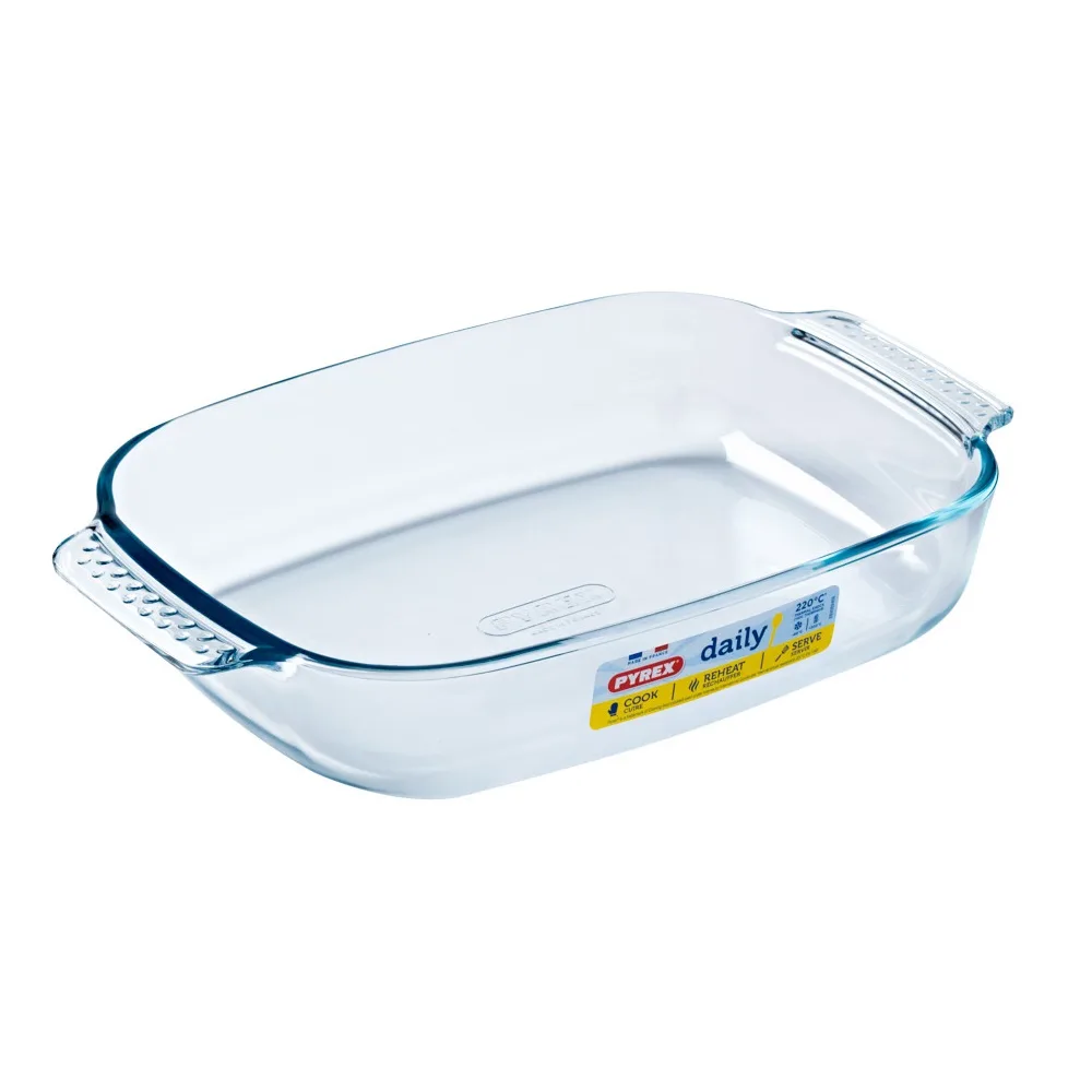 Форма Pyrex боросилікатне скло 31х20х6 см прозора