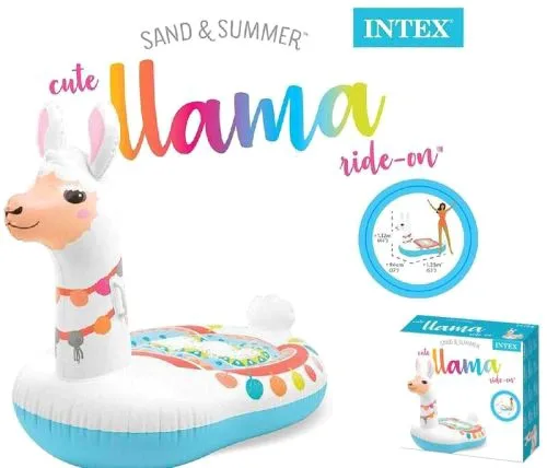 Плотик Лама Intex надувна для дітей віком від 3 років.